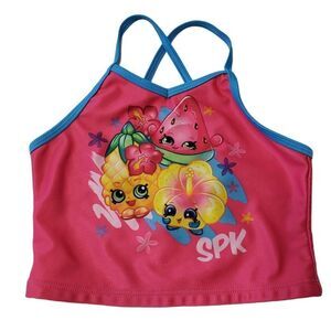 SPK Shopkins Girl’s Tankini Top Sz S (6/6X)